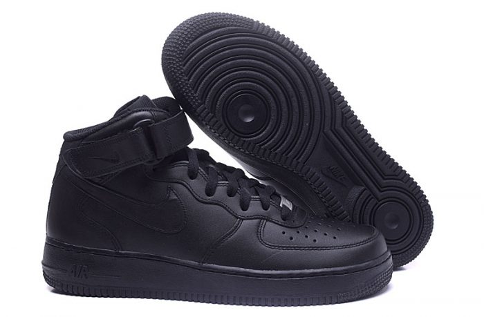 Nike Air Force Altas Negras - Imagen 3