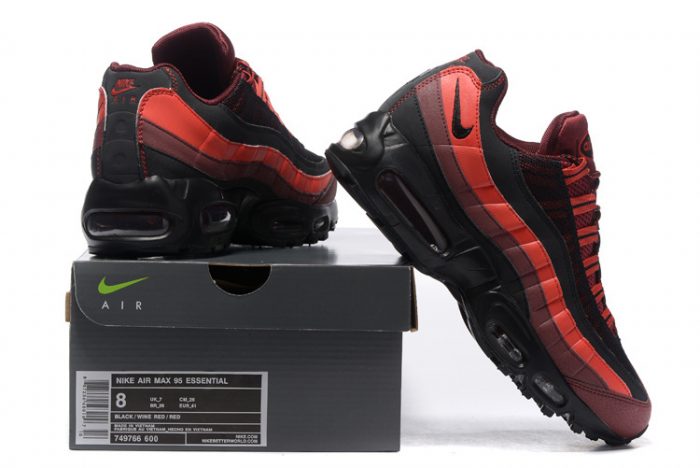 Nike Air Max 95 Negras Rojas - Imagen 5