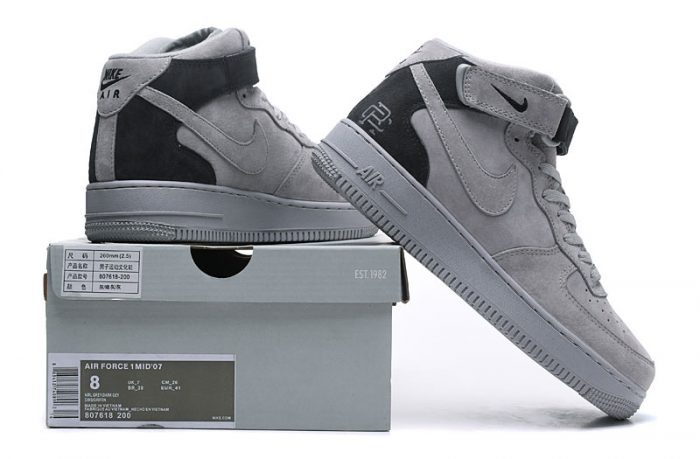 Nike Air Force Altas Grises Mid - Imagen 4