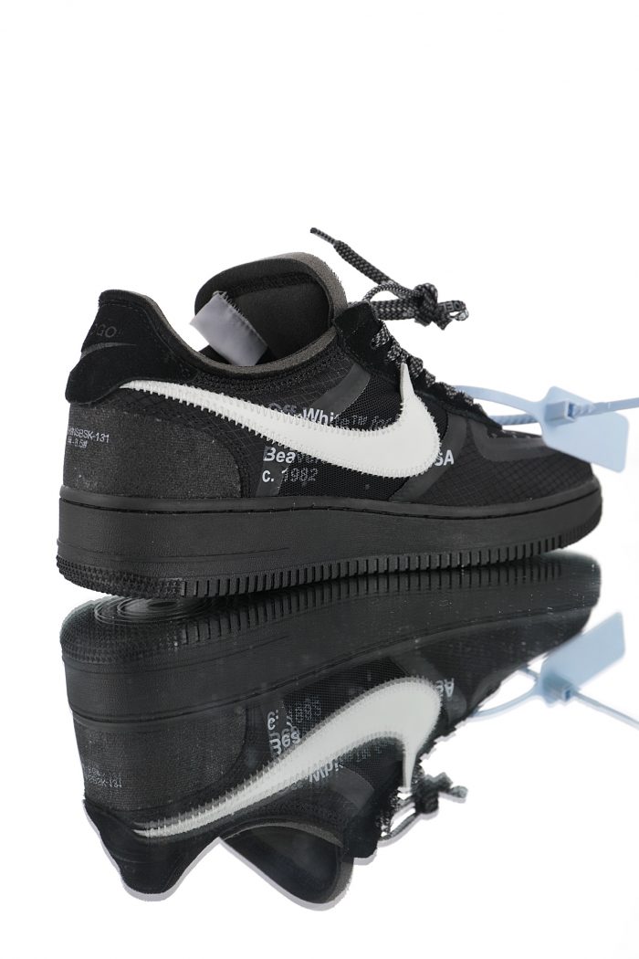 Nike Air Force X Off White Black 2.0 Negras - Imagen 4