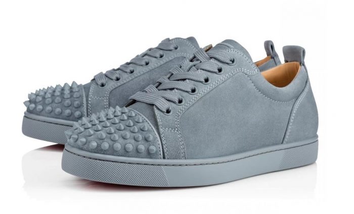 Christian Louboutin Low Spikes Grey - Imagen 3