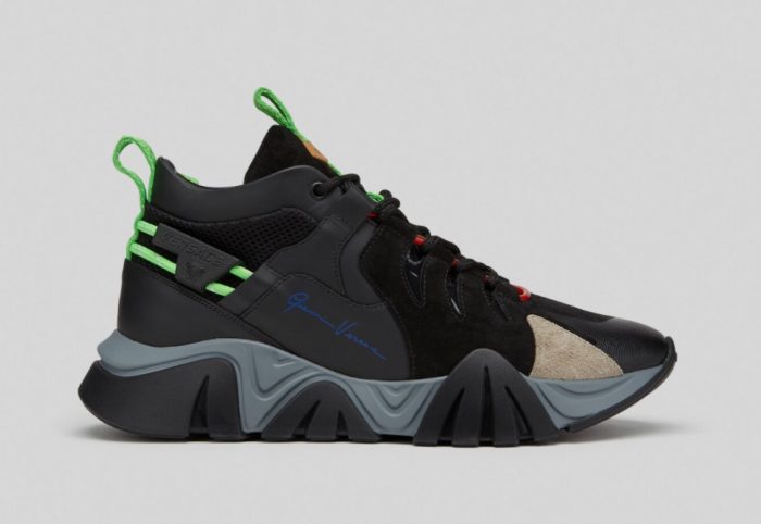 Versace Squalo Trainers Black Green