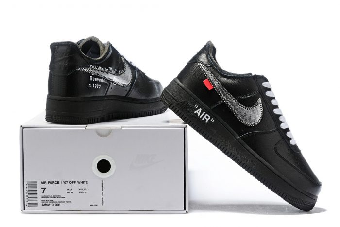 Nike Air Force X Off White 20 Black - Imagen 4