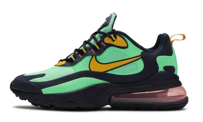 Nike Air Max 270 React Yellow Ocre Obsidian