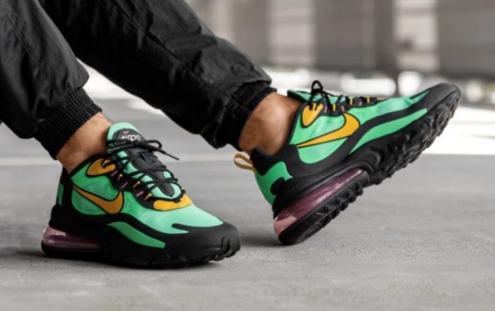 Nike Air Max 270 React Yellow Ocre Obsidian - Imagen 3