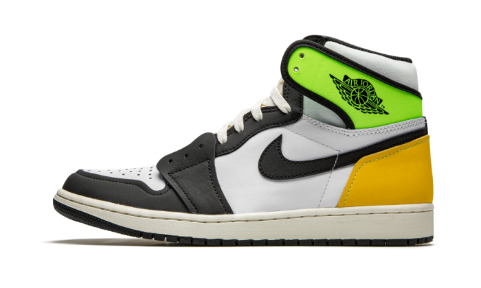 Nike Air Jordan 1 Retro High White Black Volt University Gold