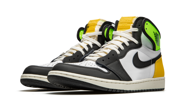 Nike Air Jordan 1 Retro High White Black Volt University Gold - Imagen 2